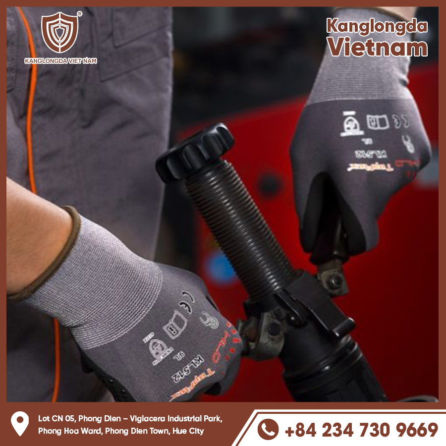 Gloves increase friction, protect hands when holding heavy iron shafts.