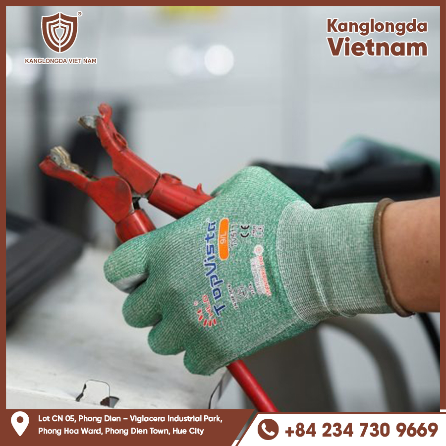 Lightweight insulated gloves protect hands when holding battery clamps safely.