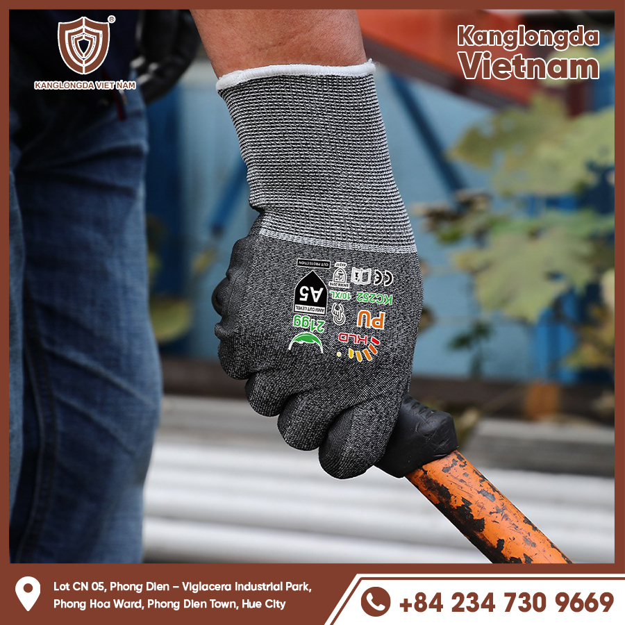 Thick padded gloves protect hands when holding a hammer and hitting it hard.