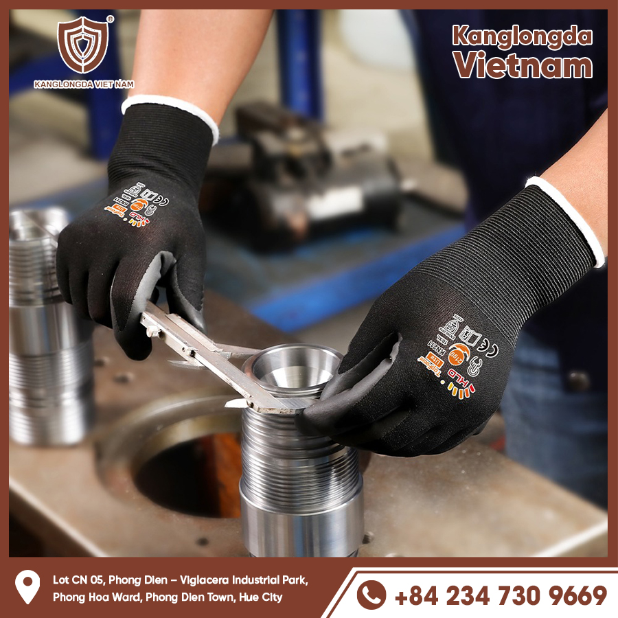 Flexible gloves, increased friction help measure iron thickness accurately.