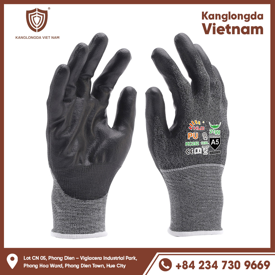 Rubber coated fabric gloves – increase grip and prevent slipping during operation.