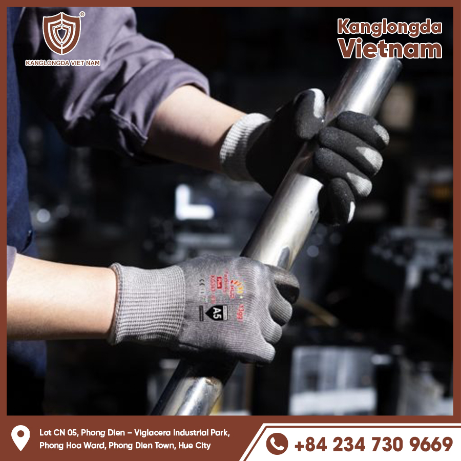 Gloves increase friction, protect hands when holding heavy iron bars.