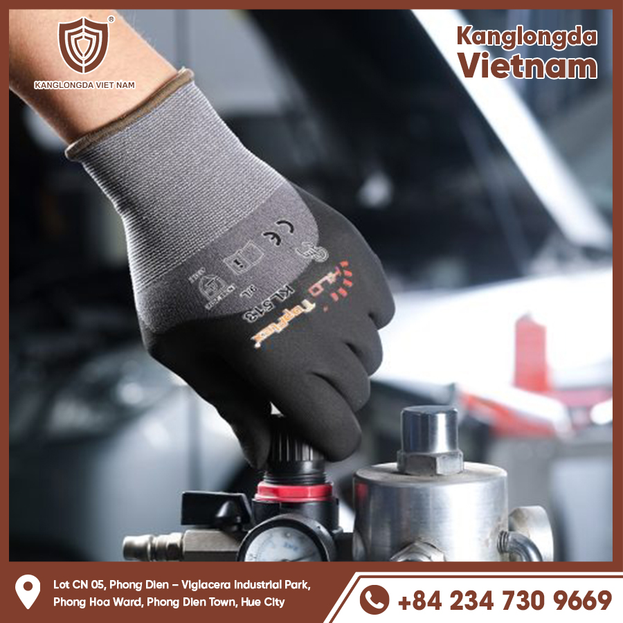 Tight-fitting, non-slip gloves help turn equipment accurately and safely.