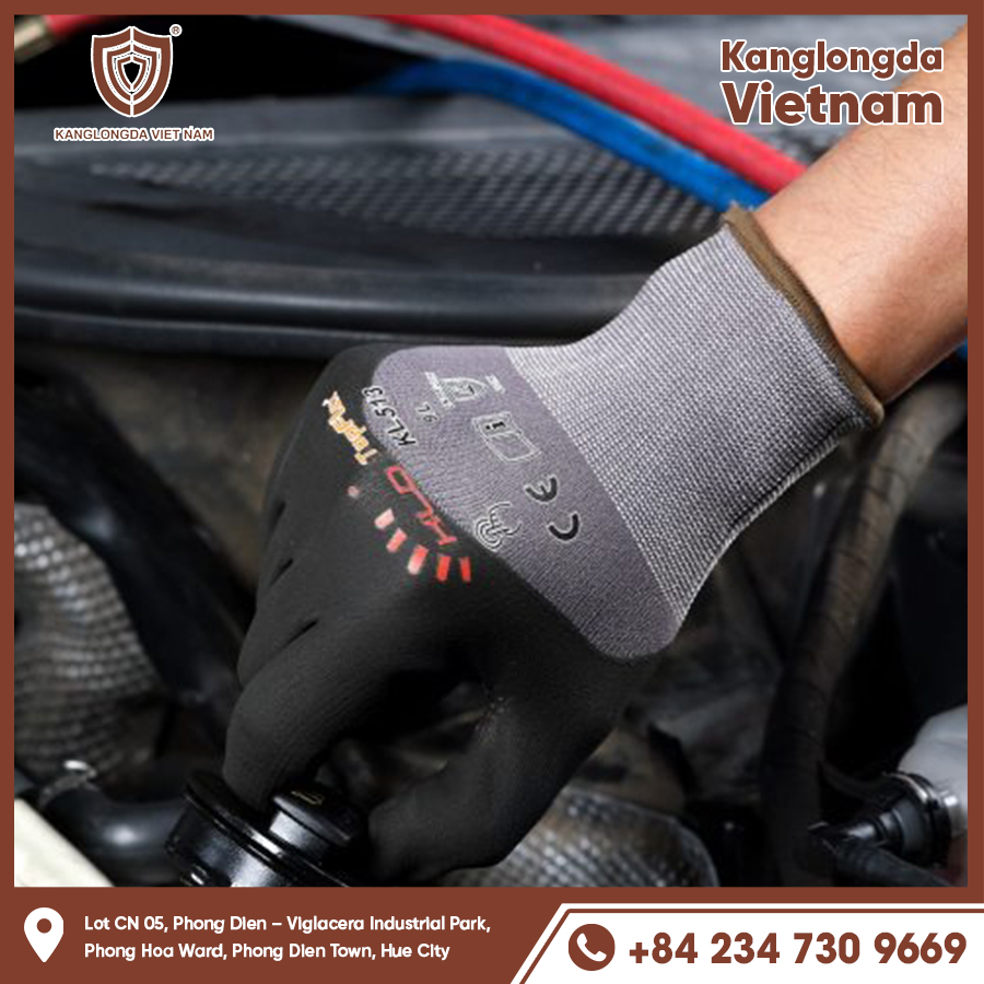 Anti-slip gloves, increase grip when screwing metal equipment